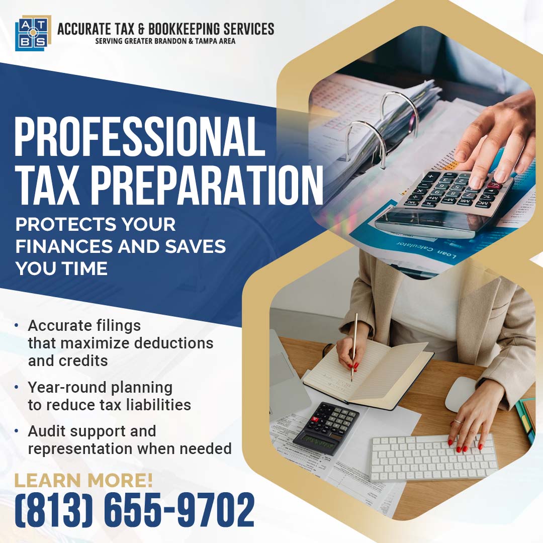 Tax law compliance services from Accurate Tax & Bookkeeping Services in Brandon, FL